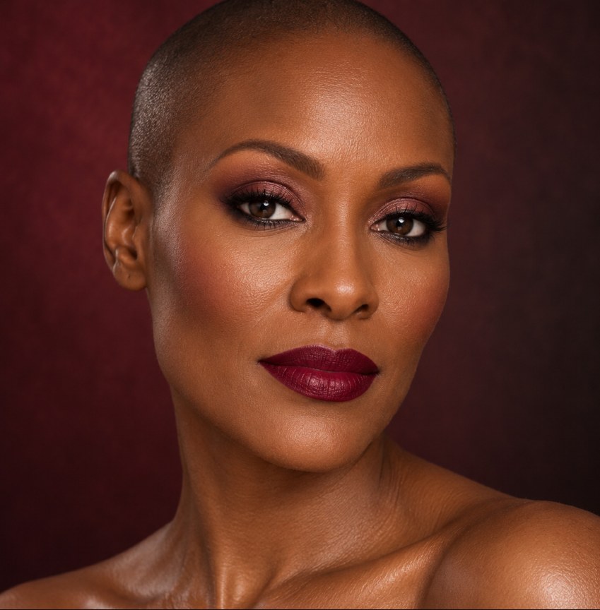 Burgundy Beauty makeup design