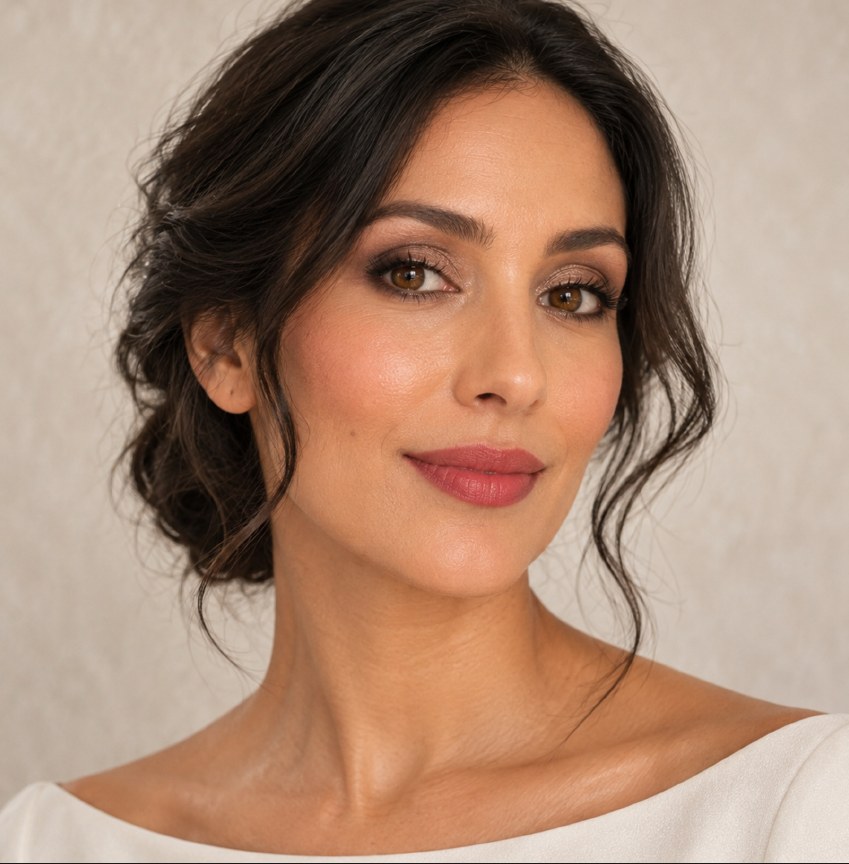 Soft Bridal makeup design