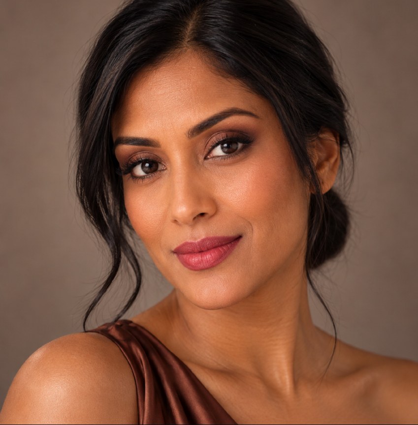 Warm Bronze makeup design
